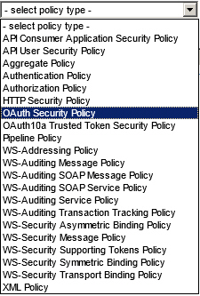Policy Type list