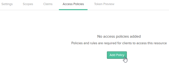 In the Okta Authorization Server, adding a policy
