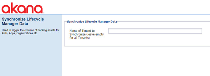 Synchronize Lifecycle Manager Data
