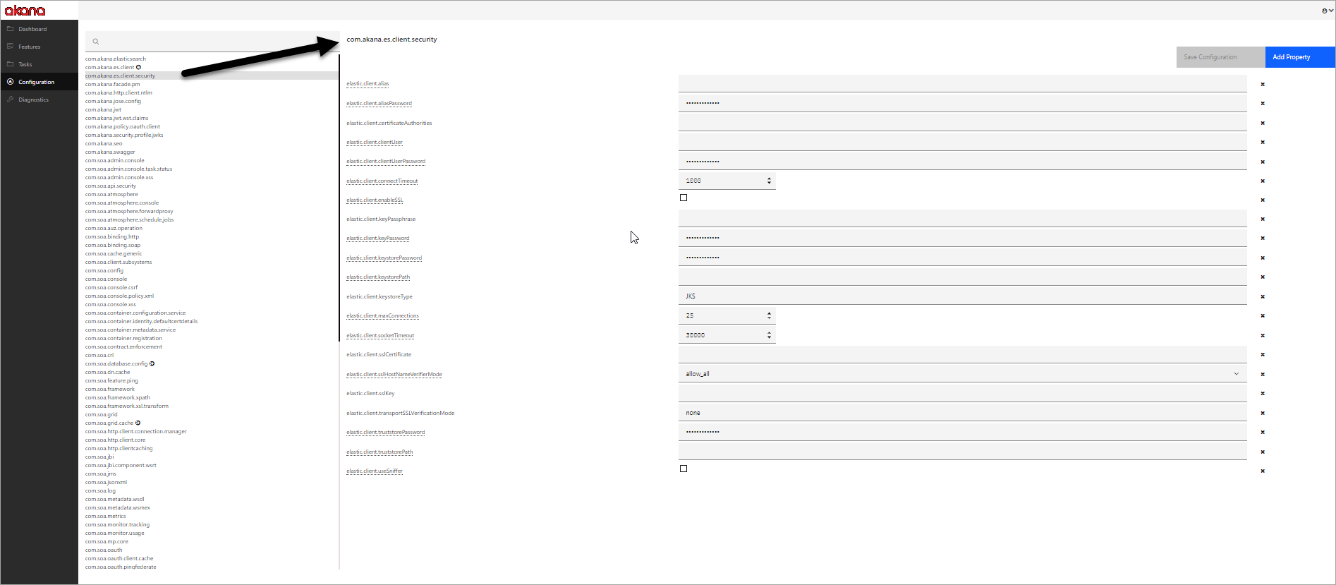 Elasticsearch configuration settings