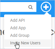 Invite New Users, earlier version