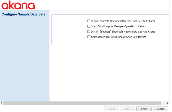 Configure Sample Datasets (Envision)