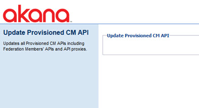 Update CM API