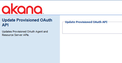 Update OAuth API