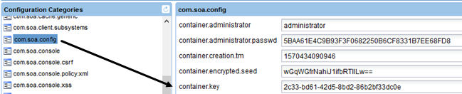 Finding the container key